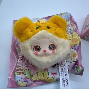 NWT Liila’s Garden Tea Party Mini Confirmed Orange Tiger Plush Keychain